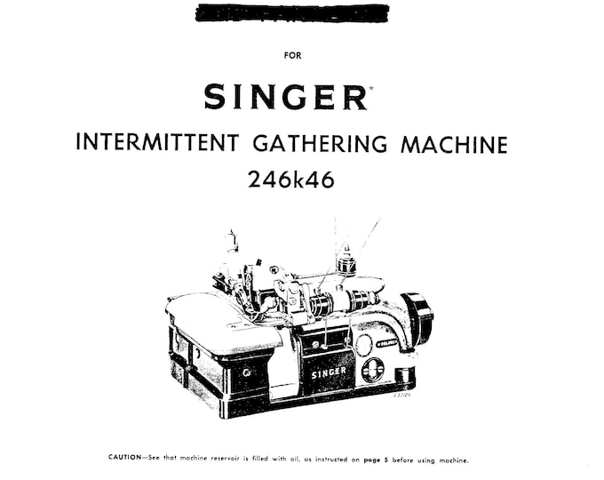 Singer-246k46-Service-Manual Repair Manual - English