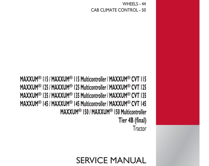 Case MAXXUM 115 -  Multicontroller - CVT 115 MAXXUM 125 - Cvt 125 Maxxum 135 Cvt 135 Maxxum 145 - Cvt 145 Maxxum 150 -Tier 4B (Pdf Download)