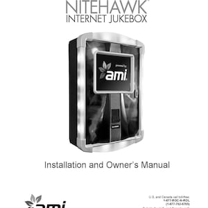 ROWE - AMI - Nitehawk - Internet Juke - Service Manual - User Manual - Parts List - English