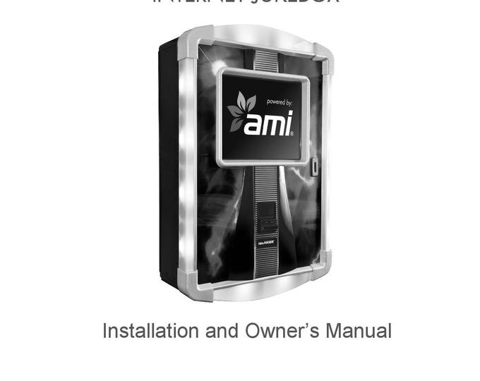 ROWE - AMI - Nitehawk - Internet Juke - Service Manual - User Manual - Parts List - English