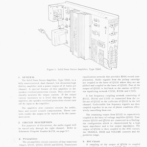 Seeburg TSA5  - Operating Instructions- Service Manual - Instruction Manual -  Wiring Diagram - Schematic - Operation Manual