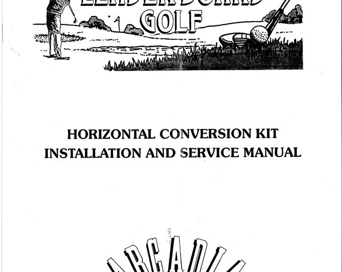 ARCADIA SYSTEMS - LEADERBOARD Golf - Service Manual - Parts Manual - Owner manual -  Pdf Download