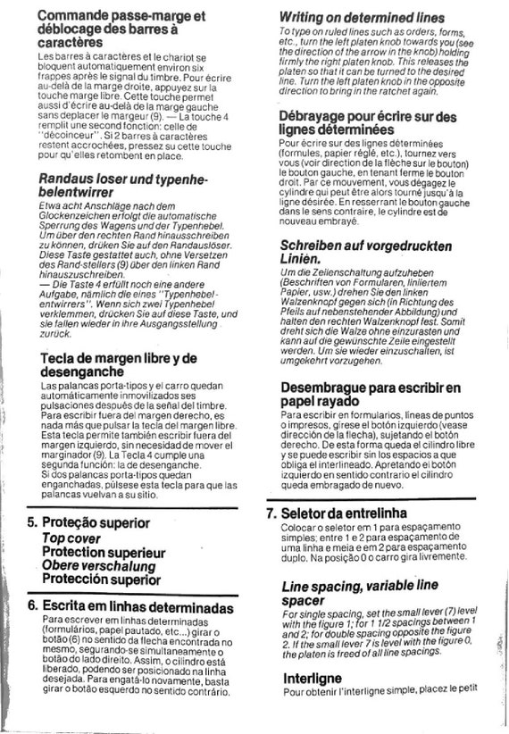 Hermes Baby S タイプライター取扱説明書 - ユーザーマニュアル - 完全