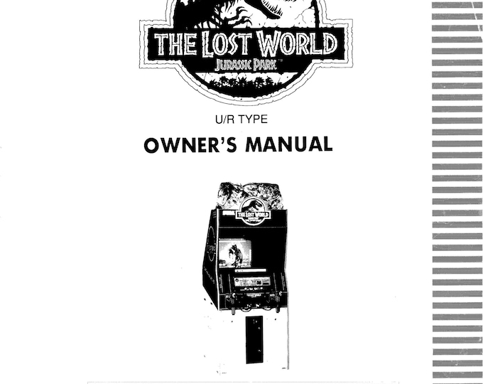 SEGA - LOST WORLD Upright - Service Manual - Parts Manual - Owner manual -  Pdf Download