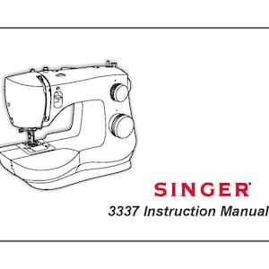 Singer 3337 Nähmaschine Bedienungsanleitung - Handbuch - Vollständige Bedienungsanleitung - Englisch