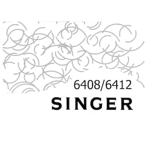 Singer 6408 - 6412 Sewing Machine Instruction Manual - User Manual - Complete User Guide - English