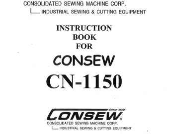 CONSEW CN1150 Sewing Machine Instruction Manual - English