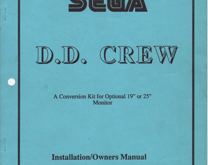 SEGA - D.D. CREW - Service Manual - Parts Manual - Owner manual -  Pdf Download
