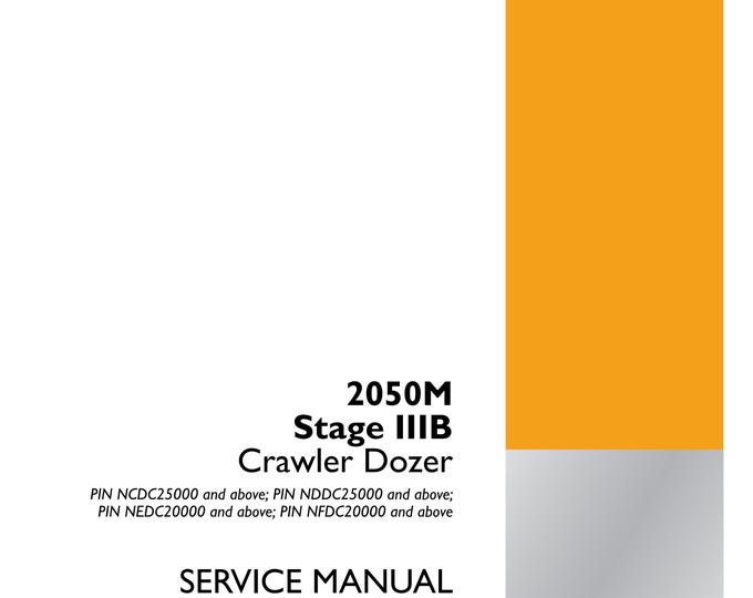 Case 2050M Stage IIIB Crawler Dozer  - Repair Manual- Service Manual (Pdf Download)