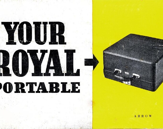 Royal Arrow Typewriter Instruction Manual - User Manual - Complete User Guide
