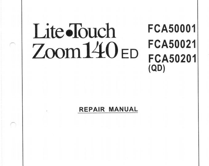 Nikon Lite Touch Zoom 140 - Service Manual - Workshop Manual -  PDF Download