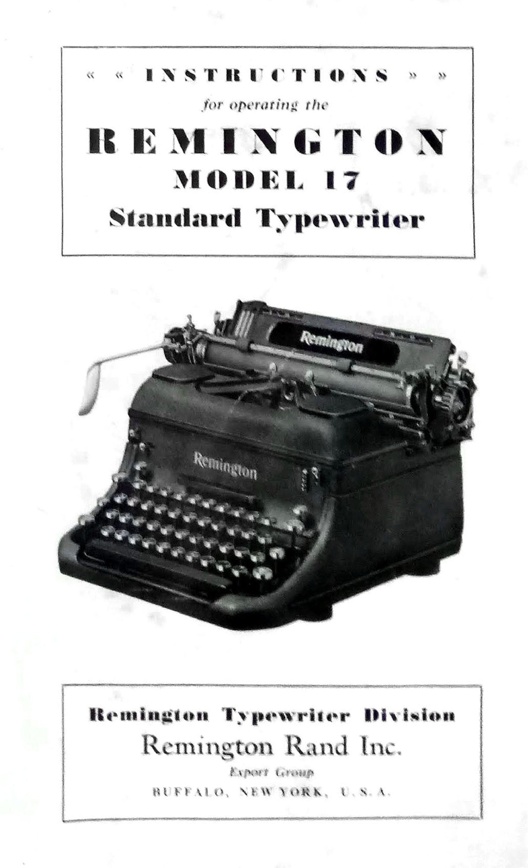 Remington Portable Typewriter - Etsy