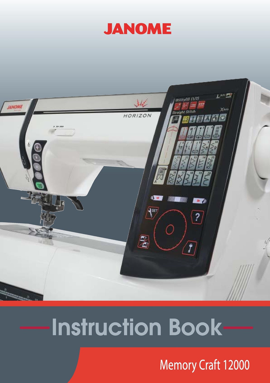 Janome 12000 Memory Craft Sewing Machine Instruction Manual Etsy
