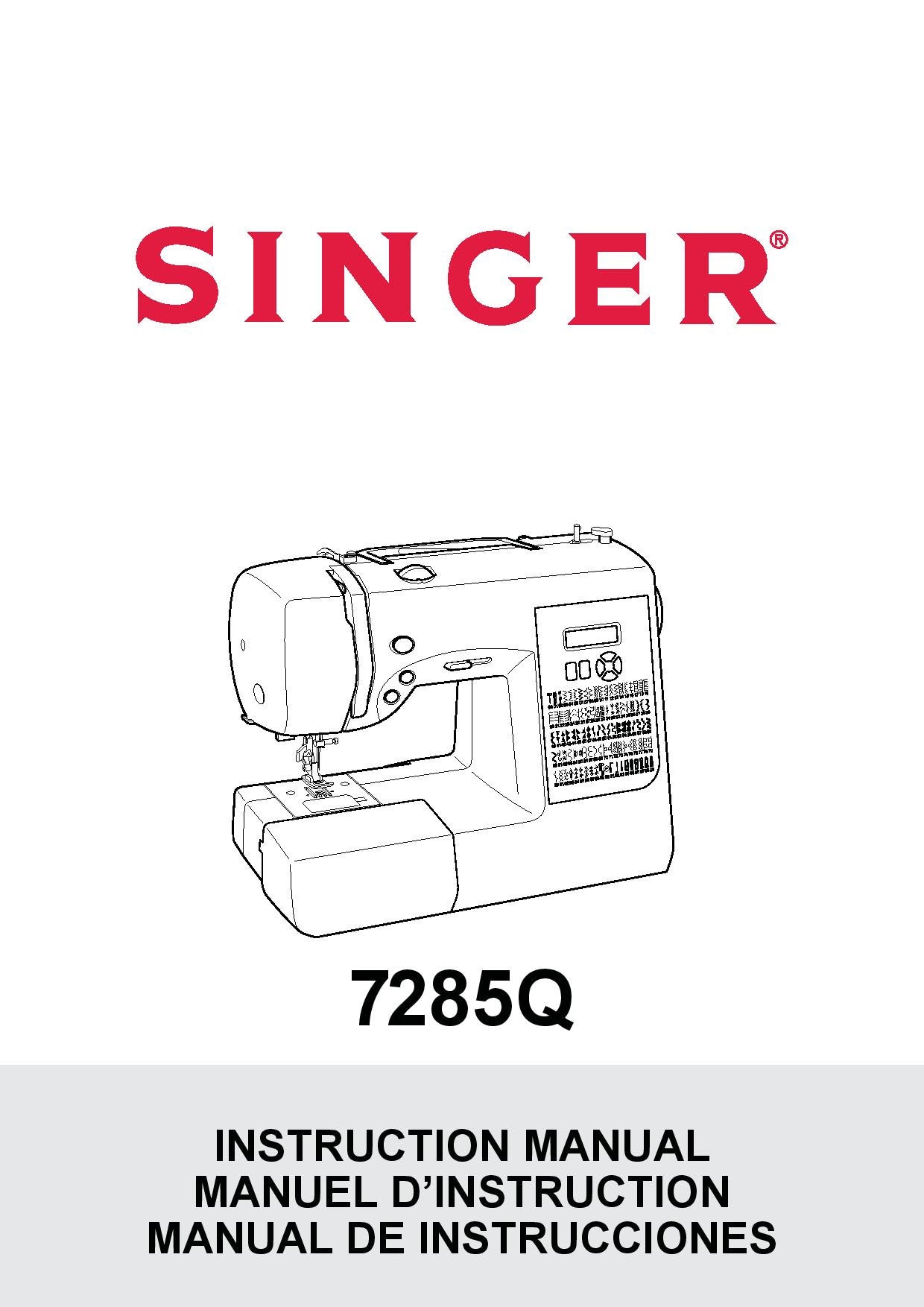 Singer 7285q sale patchwork quilting machine