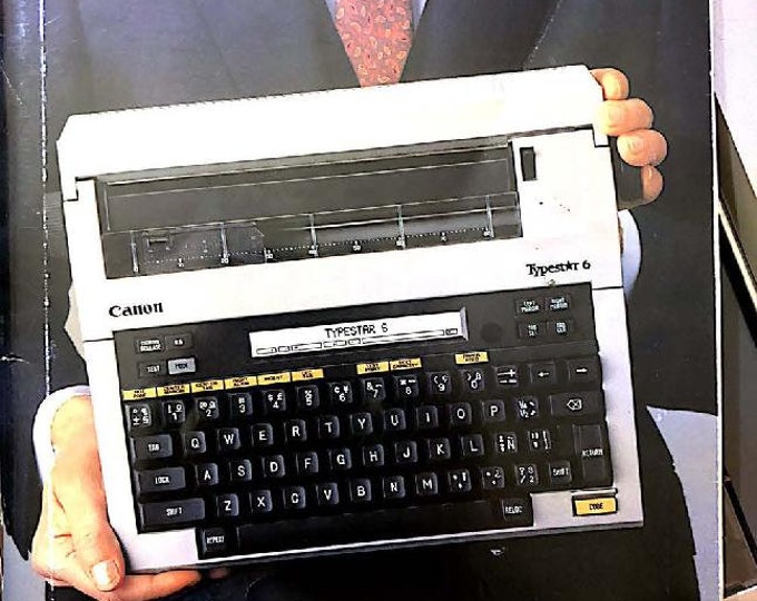 Canon Typestar 6 Typewriter Instruction Manual - User Manual - Complete User Guide