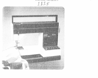Pfaff Tipmatic 1115 Sewing Machine Instruction Manual - English