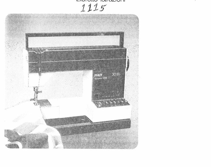 Pfaff Tipmatic_1115 Sewing Machine Instruction Manual - User Manual - Complete User Guide - English