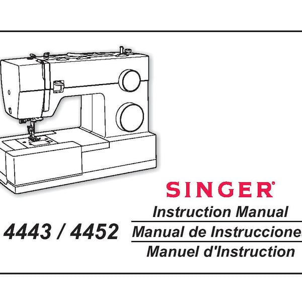 Singer 4452 Manual Etsy UK