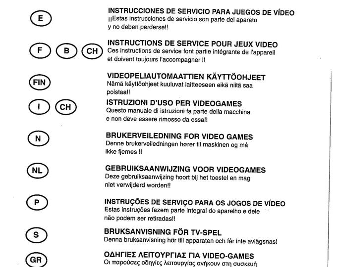 SEGA - DAYTONA 2 USA  - Service Manual - Parts Manual - Owner manual -  Pdf Download