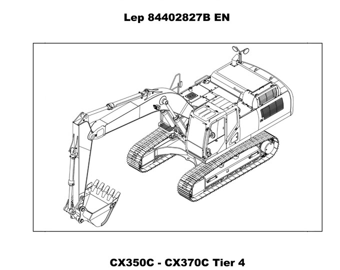 Case CX350C - CX370C Tier 4 Crawler Excavator  - Repair Manual- Service Manual(Pdf Download)