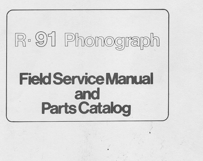 ROWE - R-91- Schematic - Service Manual - User Manual - Parts List - English