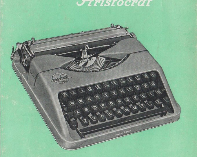 Empire Aristocrat later models  Typewriter Instruction Manual - User Manual - Complete User Guide