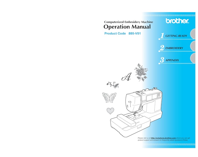 Brother PE500 Sewing Machine Instruction Manual - User Manual - Complete User Guide