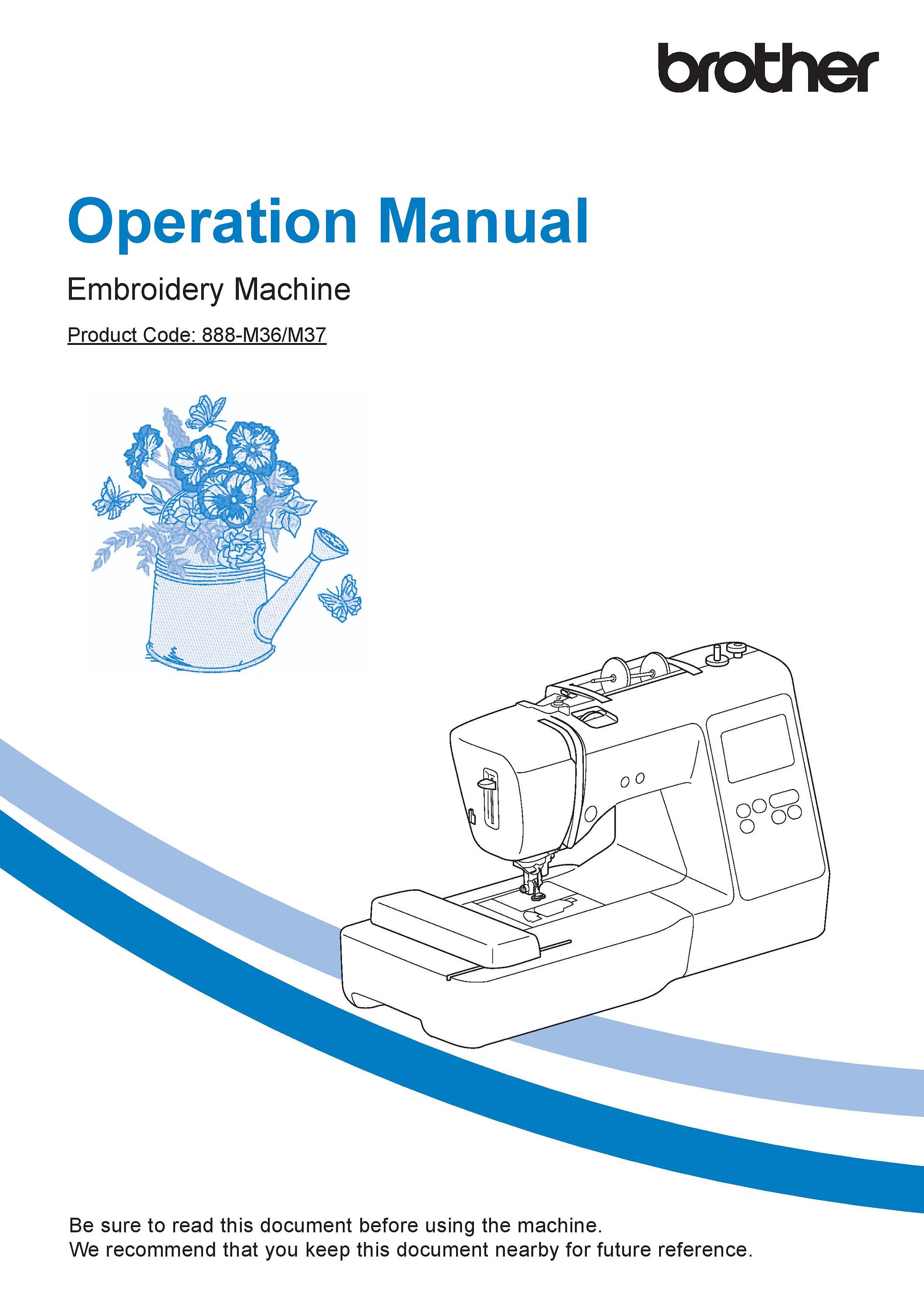 Brother PE535 Sewing Machine Instruction Manual User Manual