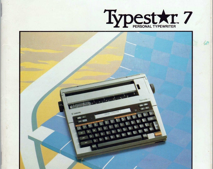 Canon Typestar 7 Typewriter Instruction Manual - User Manual - Complete User Guide