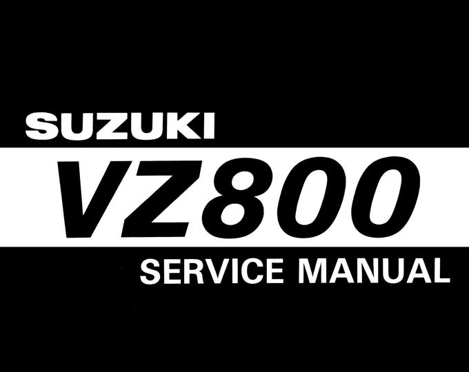1997 Suzuki VZ800 Service Manual (PDF Download)