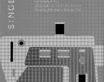 Singer 714 Graduate Sewing Machine Instruction Manual - User Manual - Complete User Guide - English
