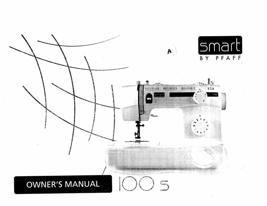 Pfaff Smart 100S Sewing Machine Instruction Manual User Manual Complete