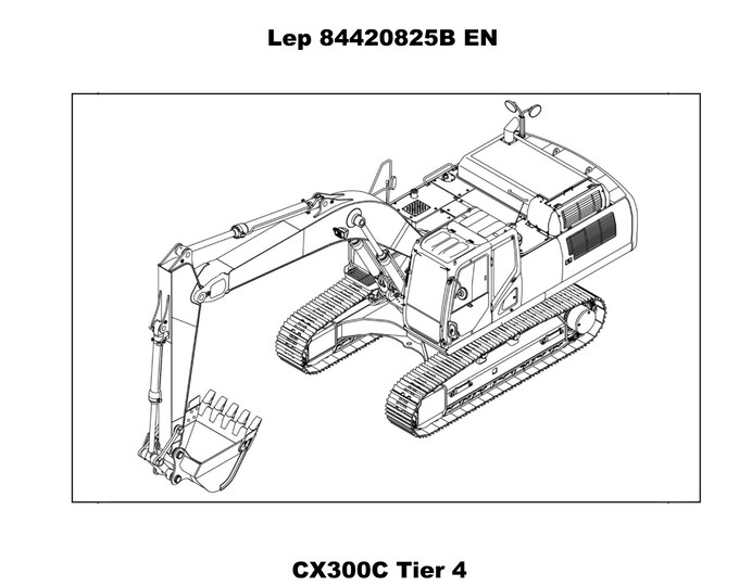 Case CX300C Tier 4 Crawler Excavator Service Manual (PDF Download)