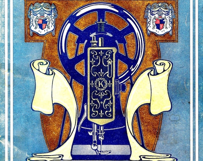 1908- King-Sewing-machine-Company-Buffalo-New York - Service Manual - Instruction Manual -  Wiring Diagram - Schematic - Operation Manual