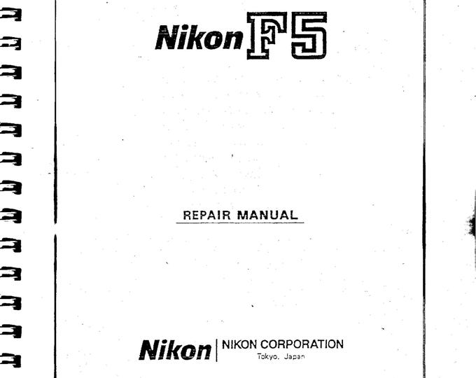 Nikon F5 Part List - Service Manual - Workshop Manual -  PDF Download