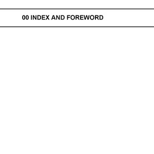 K&ouml;nnte beinhalten: Eine Seite aus einem Handbuch mit dem Titel "00 INDEX AND FOREWORD" oben und dem Text "D61EXI-24, D61PXI-24" unten links und "00-1" unten rechts.