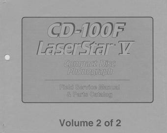 ROWE - CD-100F - Laser star 5 - VOLUME 2 - Service Manual - User Manual - Parts List - English