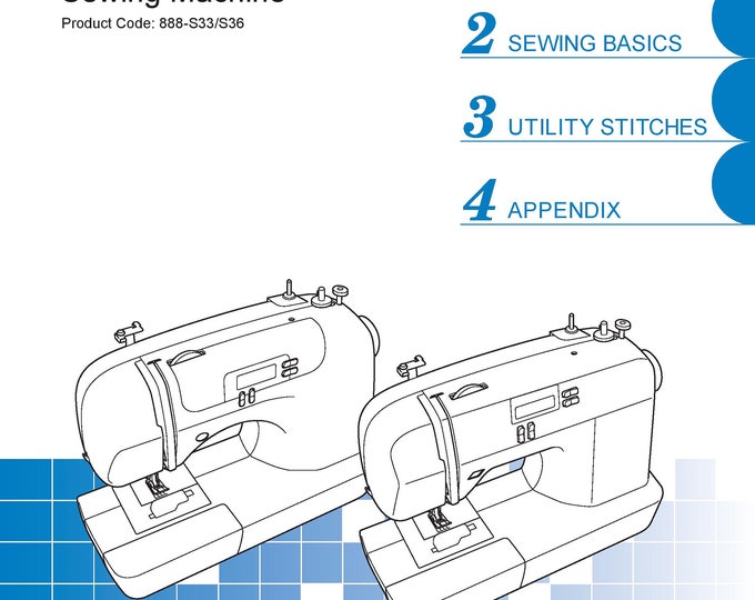 Brother-CS6000T Sewing Machine Instruction Manual - User Manual - Complete User Guide