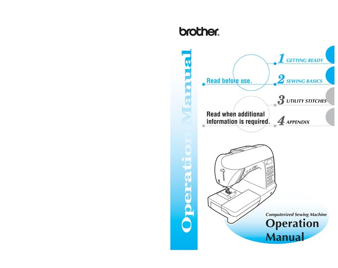 Brother NX650-NX650Q Sewing Machine Instruction Manual - User Manual - Complete User Guide