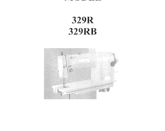 CONSEW 329R-329RB Sewing Machine Instruction Manual - English