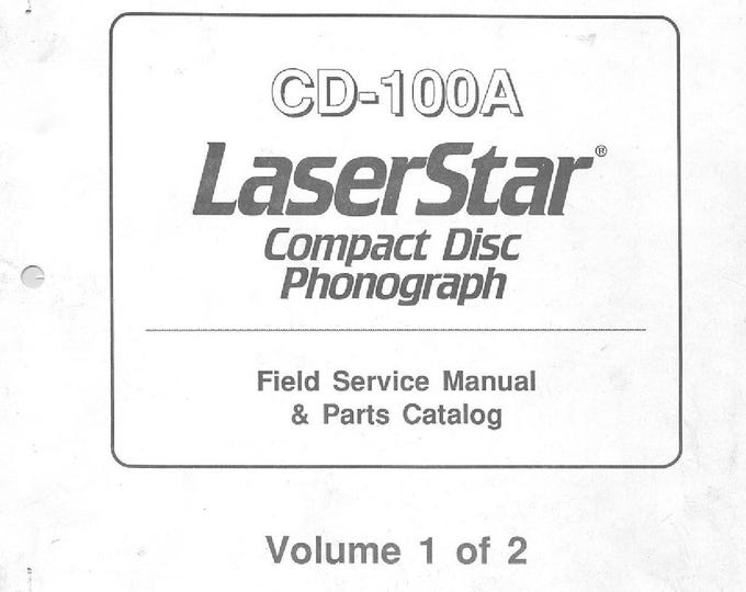 ROWE - CD-100A - Laser star - Volume 1 - Service Manual - User Manual - Parts List - English