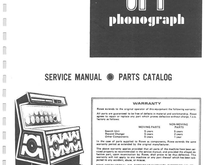 ROWE - TI-1 - Schematic - Service Manual - User Manual - Parts List - English