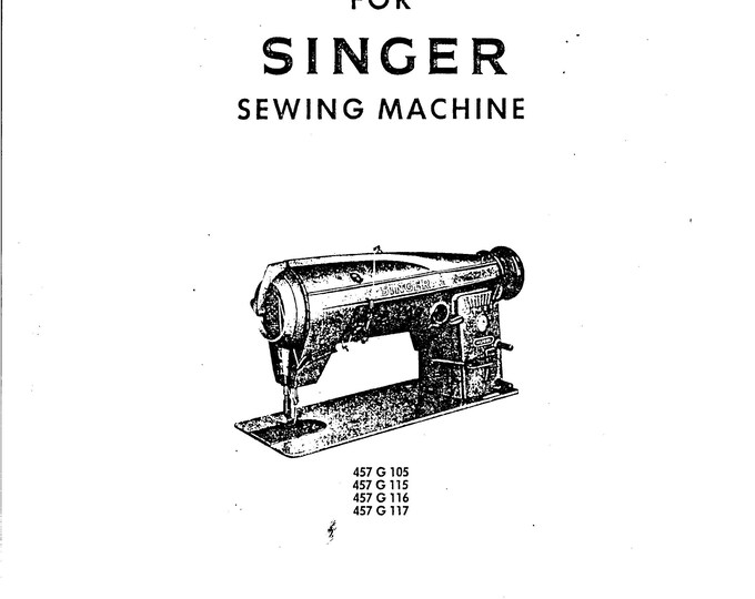 Singer-457G105-457G115-457G116-457G117-Service-Manual Repair Manual - English