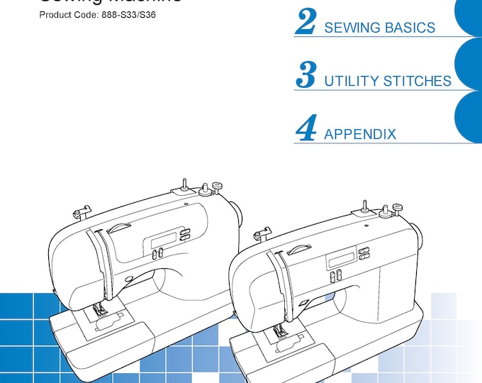 Brother CS6000B Sewing Machine Instruction Manual - User Manual - Complete User Guide