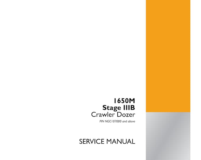 Case  1650M Stage IIIB Crawler Dozer -  Service Manual (Pdf Download)