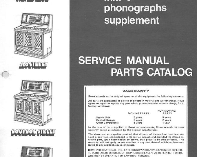 ROWE - MM-6 - Schematic - Service Manual - User Manual - Parts List - English