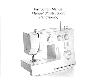 Bernette 50 - 60 - 70 - 75  Sewing Machine Instruction Manual - User Manual - Complete User Guide - English