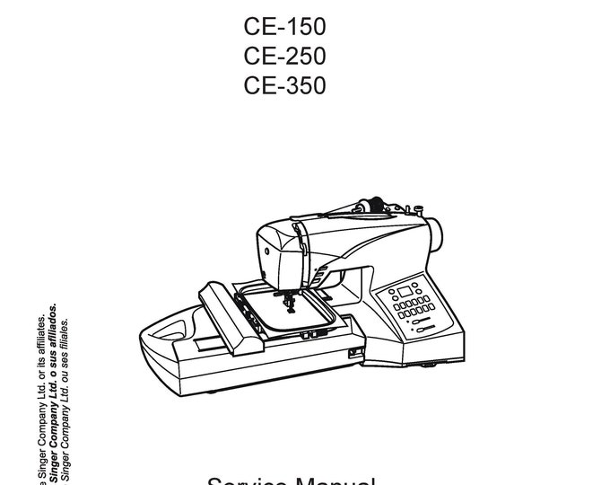 Singer-Futura-CE-150-CE-250-CE-350-Service-Manual Repair Manual - English