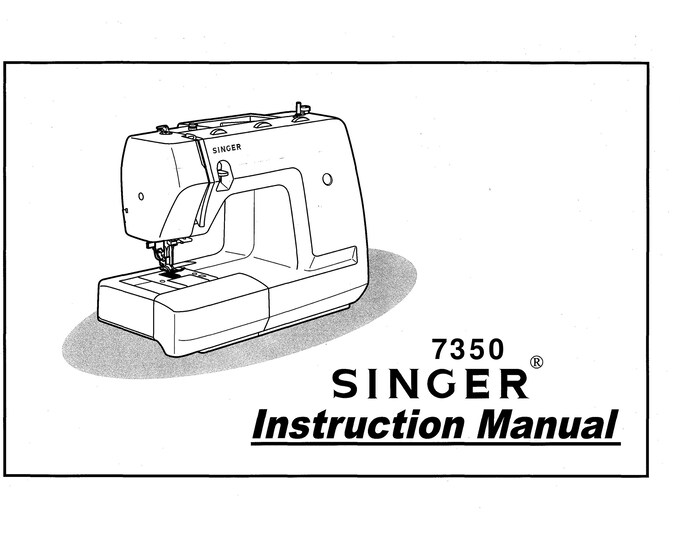 Singer 7350 Sewing Machine Instruction Manual - User Manual - Complete User Guide - English - Spanish