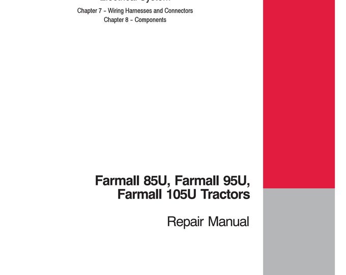 Case  Farmall 85C Farmall 95C Farmall 105C -Repair Manual - Service Manual (Pdf Download)